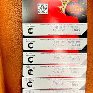 B.I.G 50TH birthday memory metro cards . Loaded with $5.50 on each metro card.